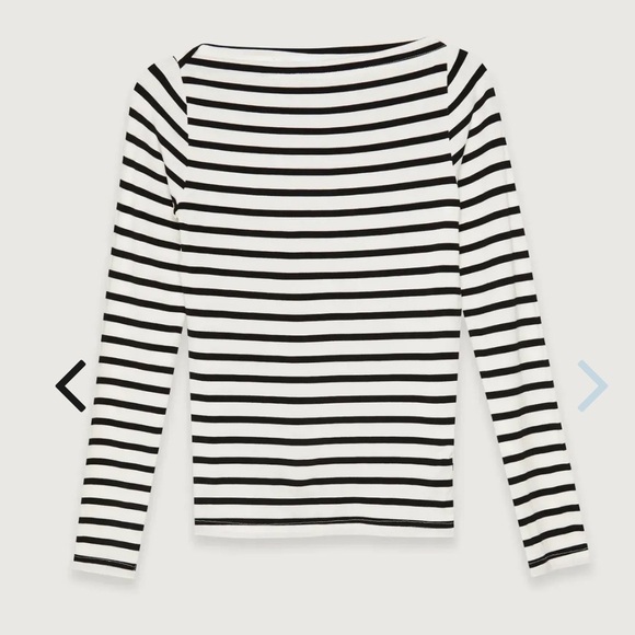 OAK + FORT Tops - Oak + Fort Striped Long Sleeve Top